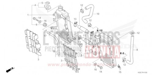 RADIATEUR CRF150RBN de 2022